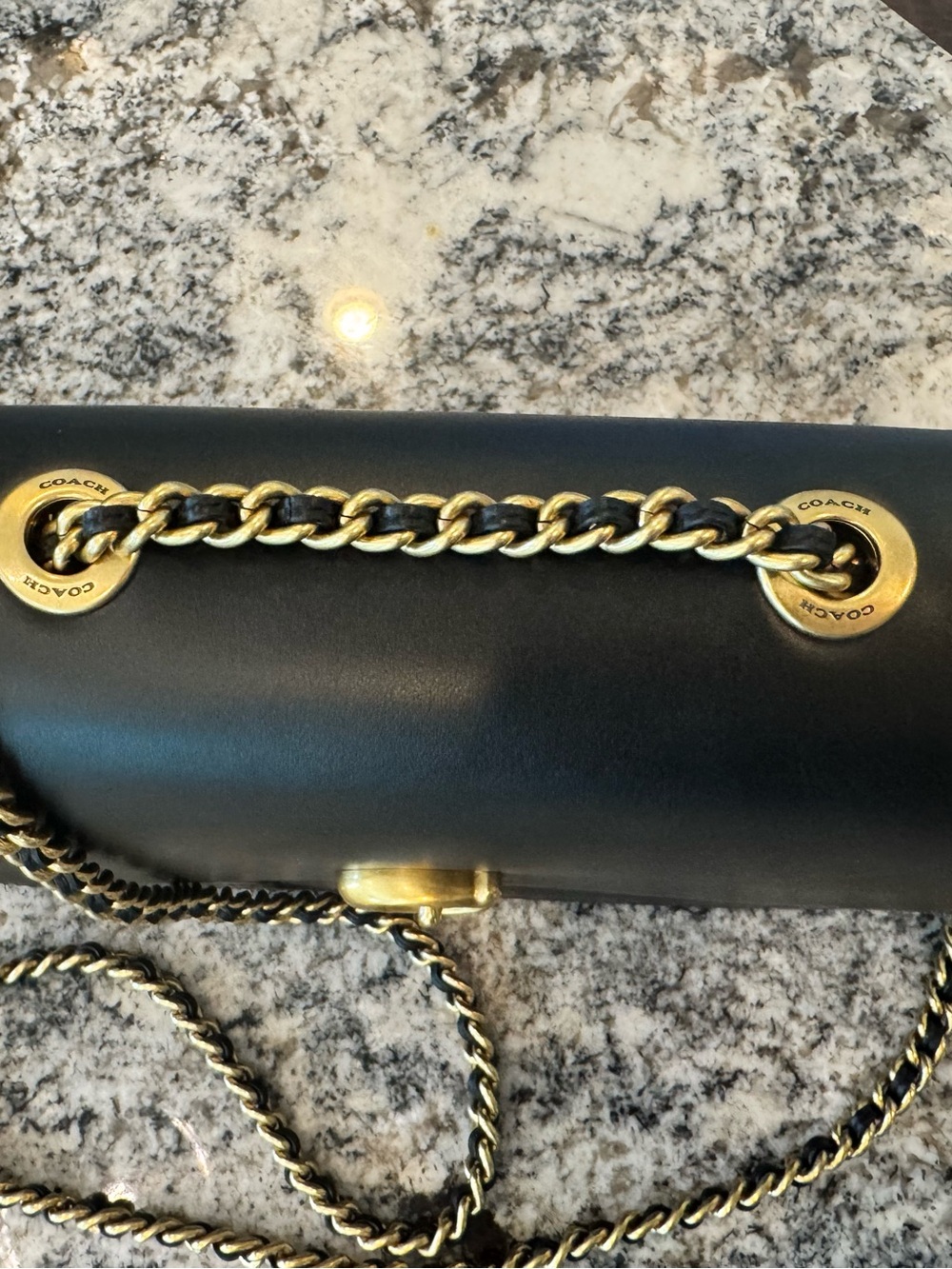 Coach Black Madison crossbody with chain strap - Picture 3 of 9